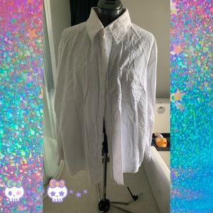 💀 Men’s White Dress Shirt